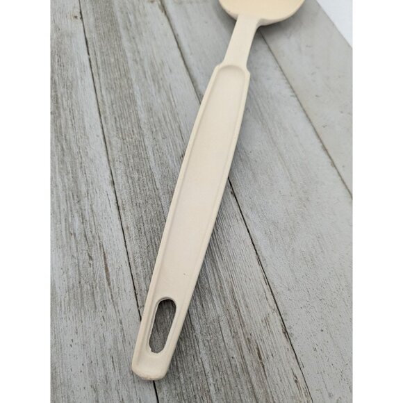 Ekco Solid Serving Spoon Almond Nylon Plastic 11" Vintage - Picture 3 of 8